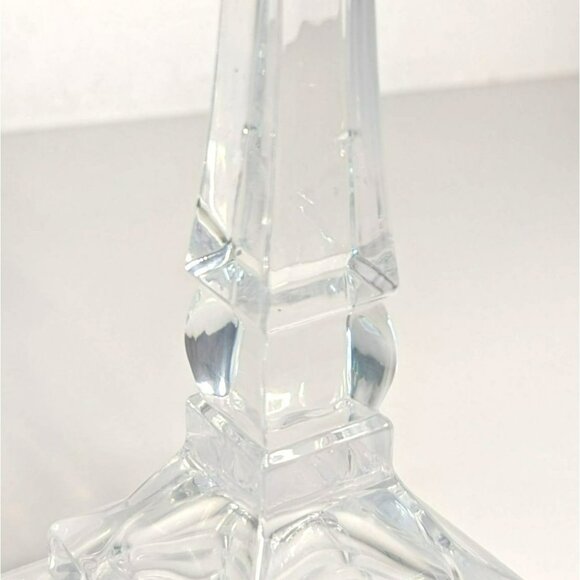 St. George Toscany Classic 8" Crystal Candlesticks Set Fine Lead Crystal Newport - Picture 7 of 8